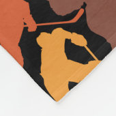 Hockey Player Pattern Fleecedecke (Ecke)