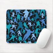 Hockey Player Pattern Mouse Pad Mousepad (Mit Mouse)