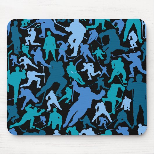 Hockey Player Pattern Mouse Pad Mousepad (Vorne)
