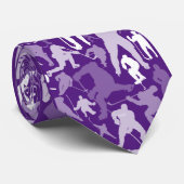 Hockey Player Pattern Neck Tie Krawatte (Gerollt)