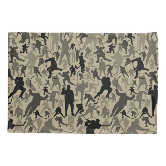 Hockey Player Pattern Pillow Case Kissenbezug (Rückseite)