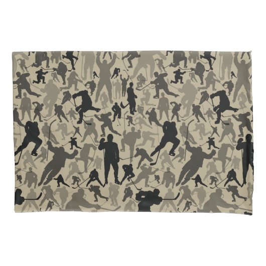 Hockey Player Pattern Pillow Case Kissenbezug (Vorderseite)