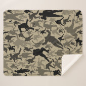 Hockey Player Pattern Sherpadecke (Vorderseite (Horizontal))