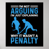 Hockey Player Penalty Poster (Vorne)
