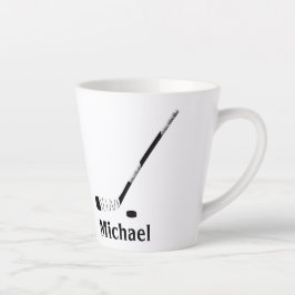 HOCKEY PLAYER PERSONALISIERT LATTE TASSE