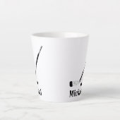 HOCKEY PLAYER PERSONALISIERT LATTE TASSE (Vorderseite)