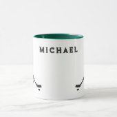 Hockey Player Personalisiert Tasse (Zentrum)