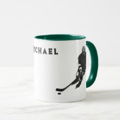 Hockey Player Personalisiert Tasse (VorderseiteRechts)