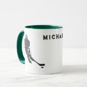 Hockey Player Personalisiert Tasse (Vorderseite Links)