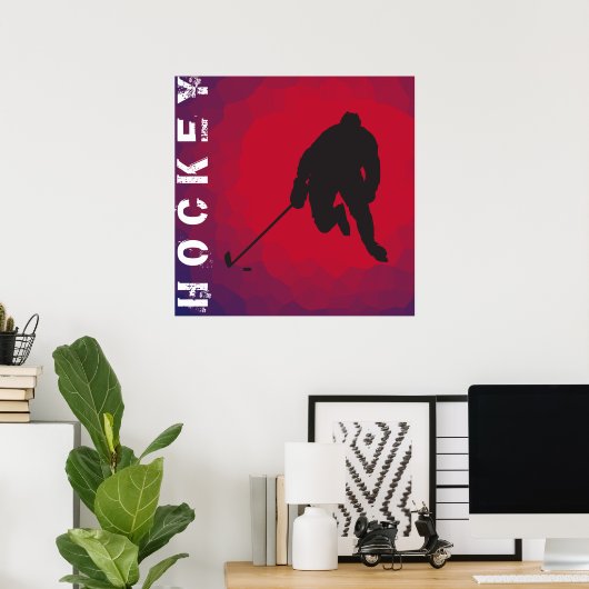 Hockey Player Poster (Heimbüro)