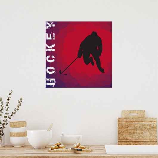 Hockey Player Poster (Küche)