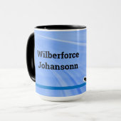 Hockey-Player-Silhouette2 personalisieren Tasse (Vorderseite Links)