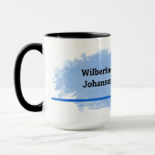 Hockey - Player Silhouette and Puck Personalize Tasse (Links)