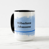 Hockey - Player Silhouette and Puck Personalize Tasse (Vorderseite Links)