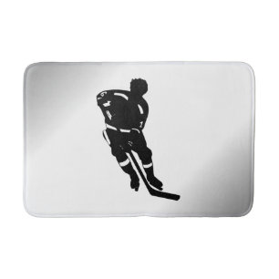 Hockey Player Sport Design Badematte