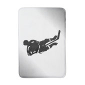 Hockey Player Sport Design Badematte (Vorderseite Vertikal)