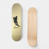 Hockey Player Sport Design Skateboard (Vorderseite)