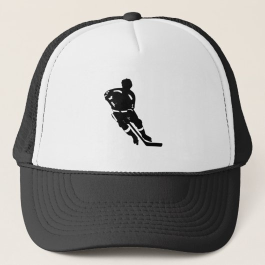 Hockey Player Sport Design Truckerkappe (Vorderseite)