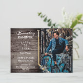 Hockey Player Sports Abschluss Foto Ankündigung (Stehend Vorderseite)