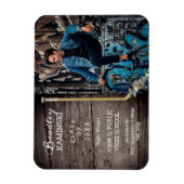 Hockey Player Sports Abschluss Foto Ankündigung Magnet (Vertikal)