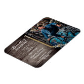 Hockey Player Sports Abschluss Foto Ankündigung Magnet (Linke Seite)