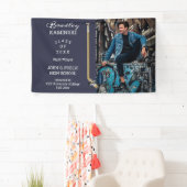 Hockey Player Sports Abschluss Foto - Blue Banner (Insitu)