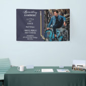 Hockey Player Sports Abschluss Foto - Blue Banner (Messeveranstaltung)