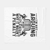 Hockey Player streiten Geschenk Funny Hockey Fleecedecke (Vorderseite (Horizontal))