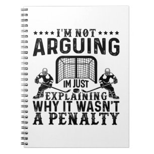 Hockey Player streiten Geschenk Funny Hockey Notizblock