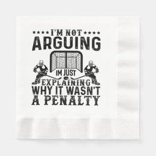Hockey Player streiten Geschenk Funny Hockey Serviette