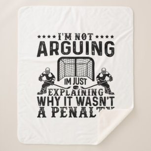 Hockey Player streiten Geschenk Funny Hockey Sherpadecke