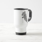 Hockey Player Text Art Tasse (VorderseiteRechts)
