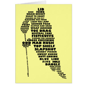 Hockey Player Textkarte