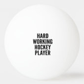 Hockey Player Tischtennisball (Rückseite)