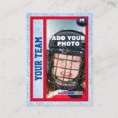 Hockey Player Trading Card Souvenir Telefonnummerkarte (Vorderseite)