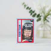 Hockey Player Trading Card Souvenir Telefonnummerkarte (Stehend Vorderseite)
