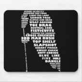 Hockey Player Tygraphy Childrens T Shirt Mousepad (Vorne)