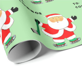 Hockey Player Weihnachtsfeiertag Geschenkpapier