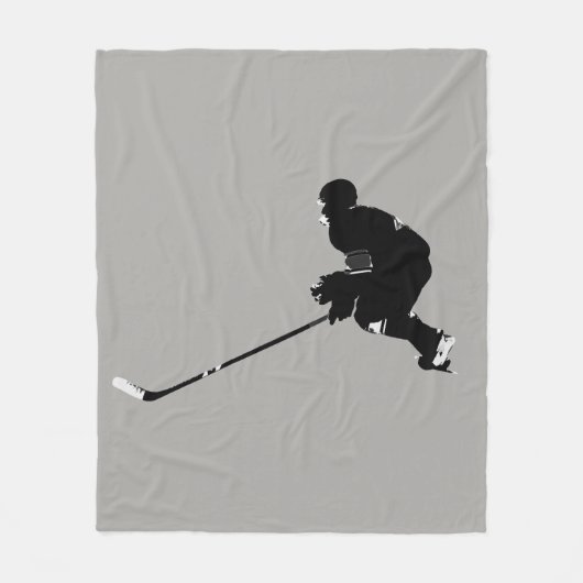 Hockey Player - Wintersport Fleecedecke (Vorderseite)