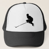 Hockey Player - Wintersport Truckerkappe (Vorderseite)