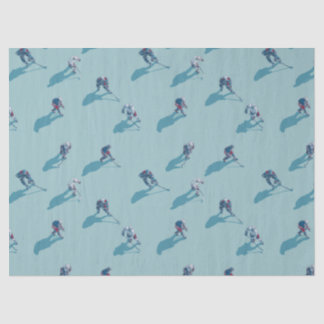 Hockey players on ice seidenpapier