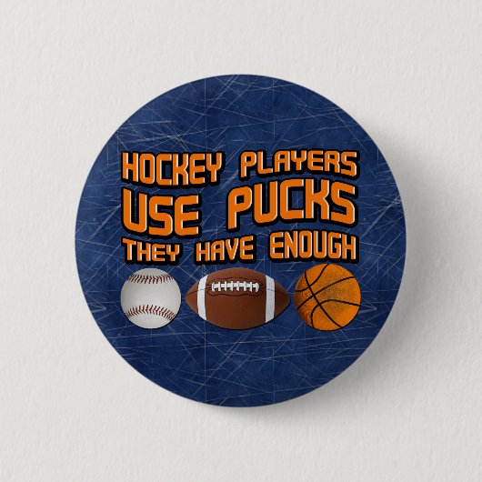 Hockey Players - Puffer-Taste Button (Vorderseite)