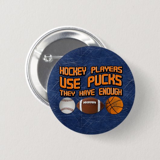 Hockey Players - Puffer-Taste Button (Vorne & Hinten)