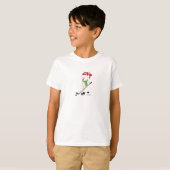 Hockey Playing Snowman T-Shirt (Vorne ganz)