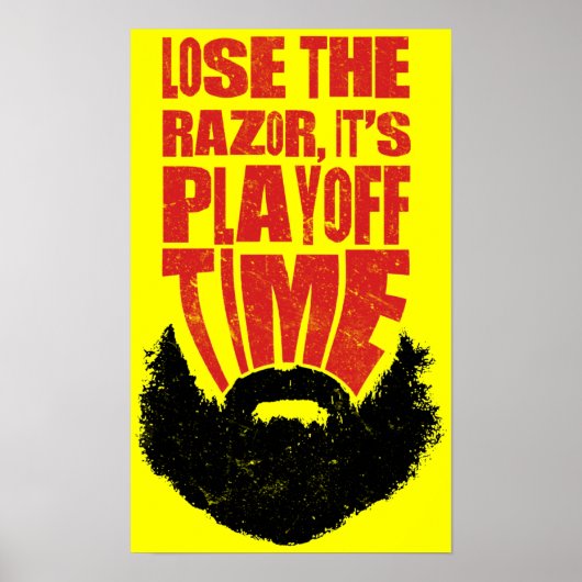 Hockey Playoff Beard Poster (Vorne)