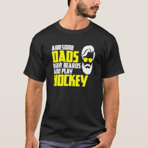 Hockey Playoff Beard Vatertag Sprichwort Hockey Pl T-Shirt