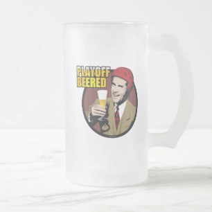 Hockey Playoff Beered Mattiert Glass Beer Tasse