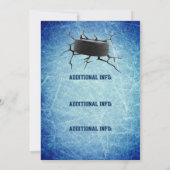 Hockey Playoffs Watch Party Einladung (Rückseite)