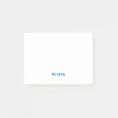 Hockey Post-it Klebezettel (Vorderseite)