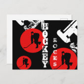 Hockey Postkarte (Vorne/Hinten)